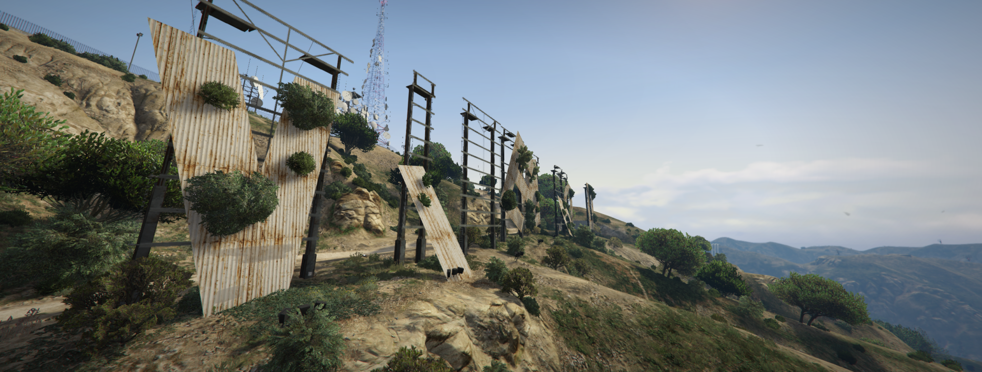 Destroyed Vinewood Sign | Post-Apocalypse Maps