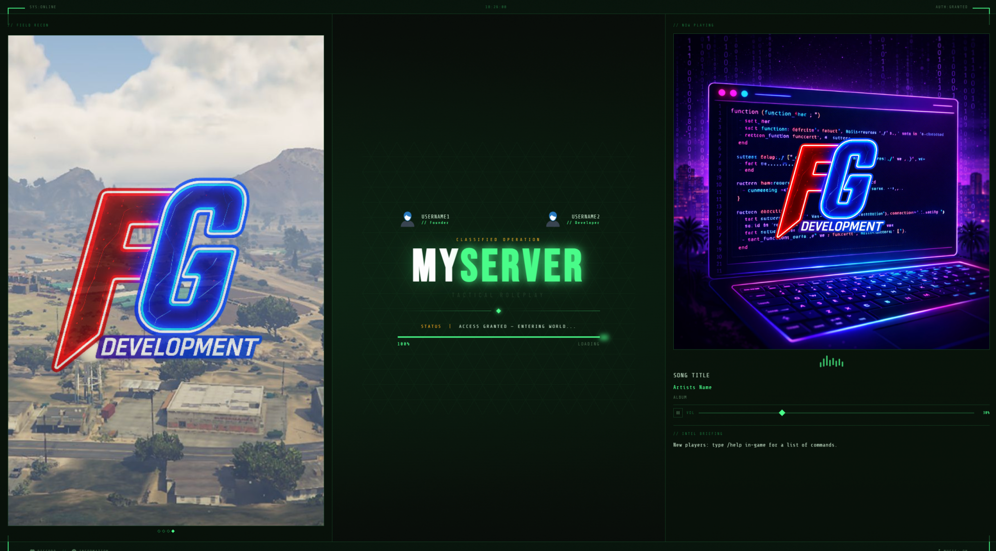 Tactical Loading Screen - Script(OpenSource)