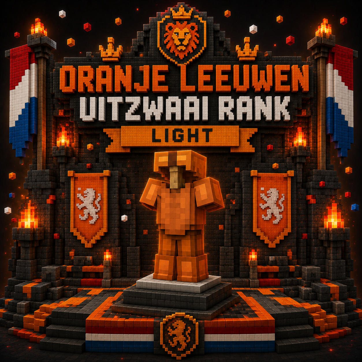 Oranje Leeuwen Uitzwaai Rank Light