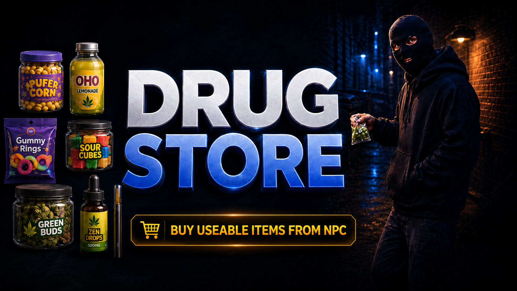 Drug Store [Store + Edibles and Drugs PACK]