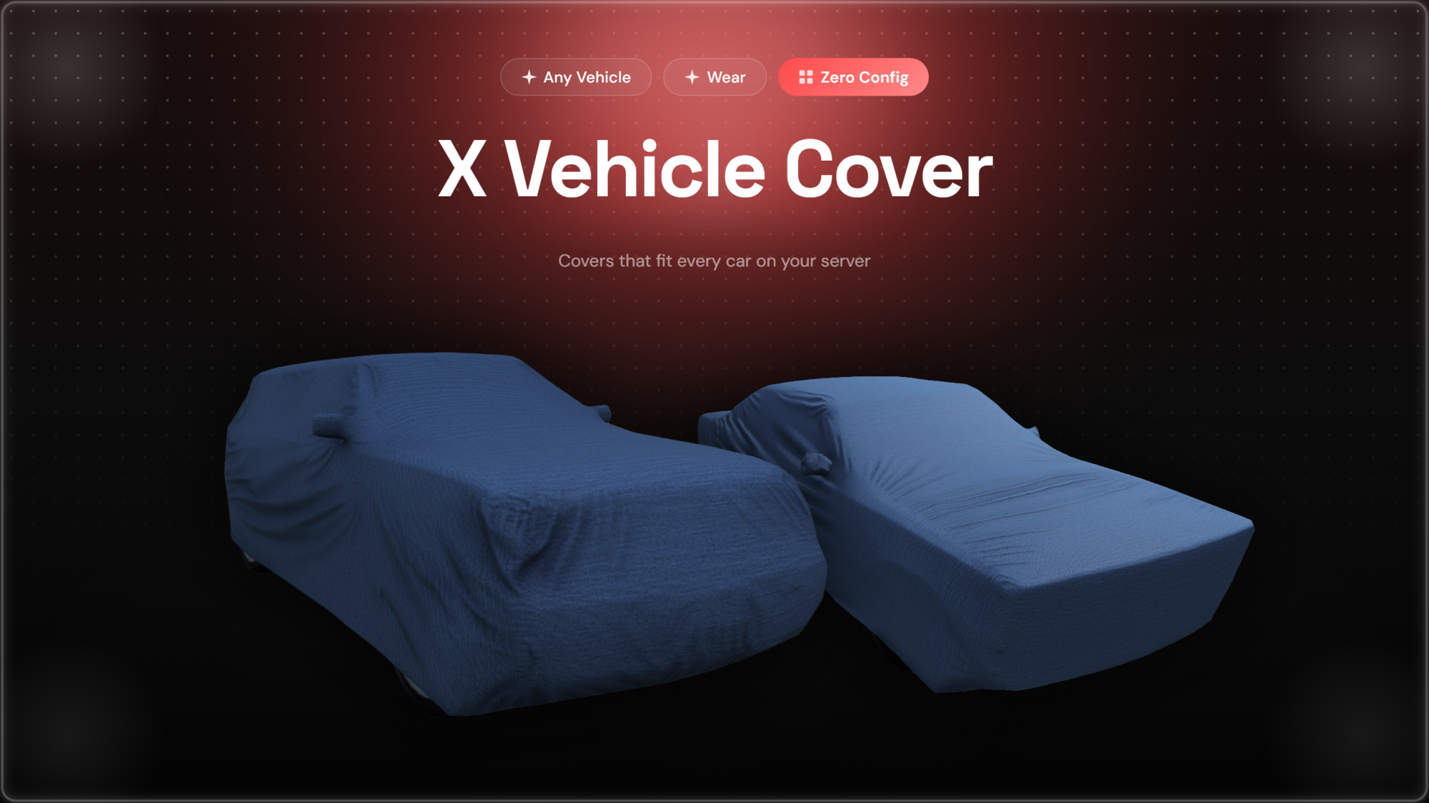X Vehicle Cover | ESX / QB / STANDALONE