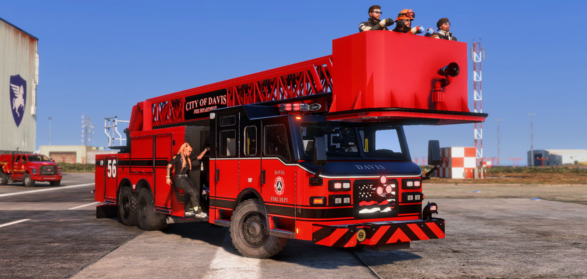 Spear Impulse Aerial Ladder Fire Truck