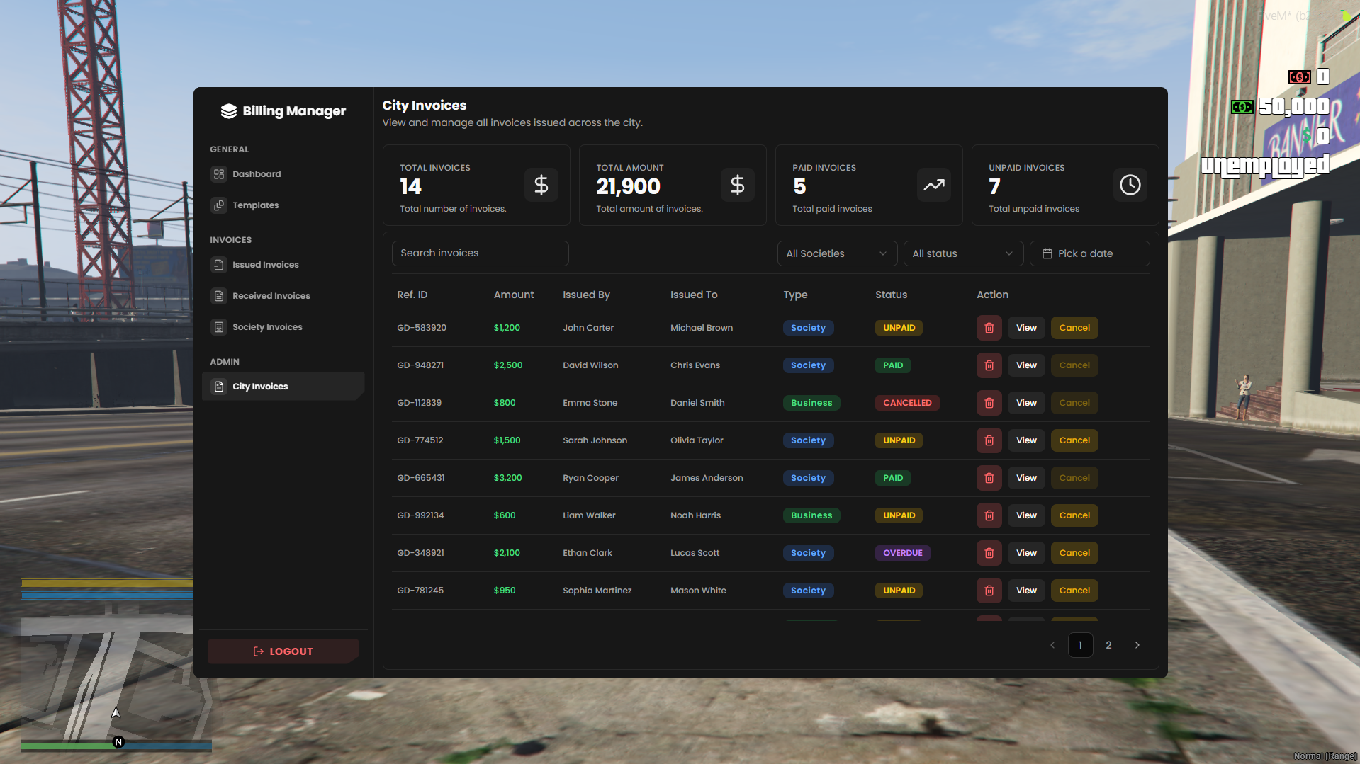 [Billing] ESX QBCore Qbox {ESCROW}