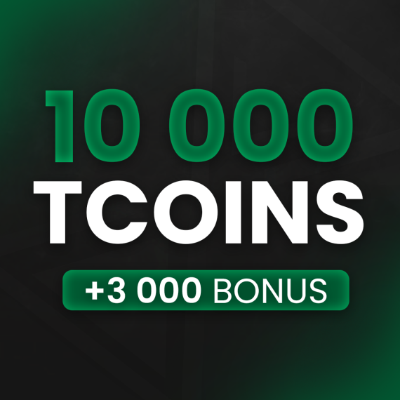 10.000 TCoins (+3000 Bonus)