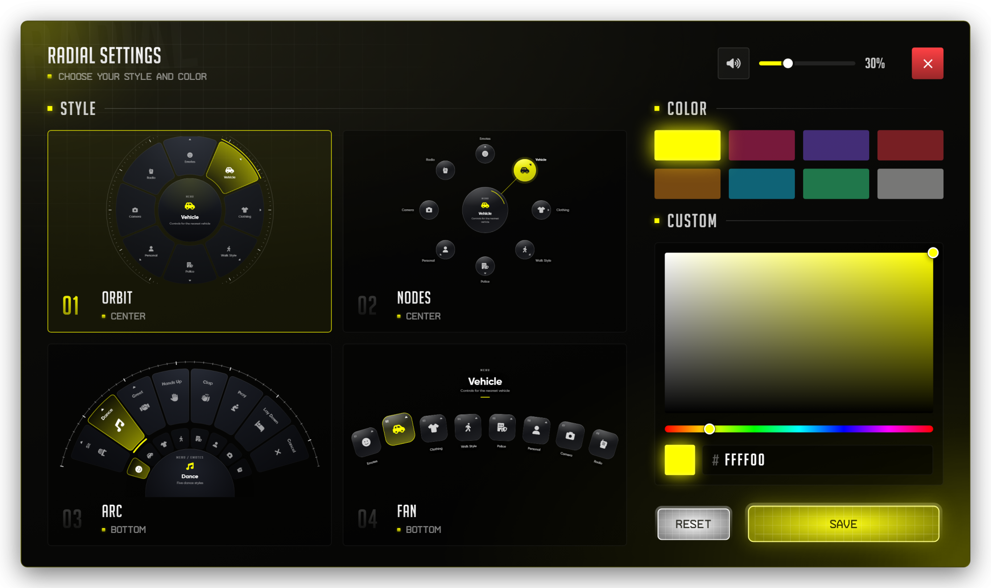 RADIAL MENU 4IN1 2
