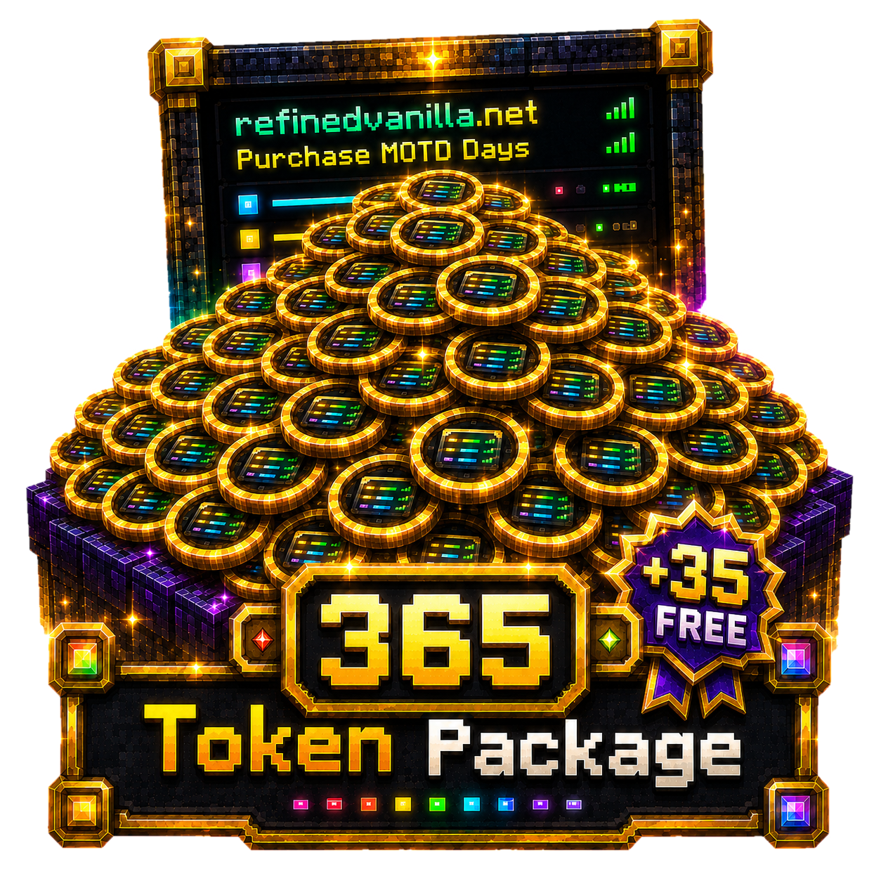 400 MOTD Tokens: 1-Year Supply + 35 Bonus Tokens