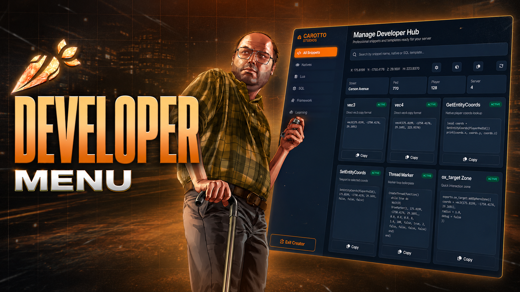 Developer Menu