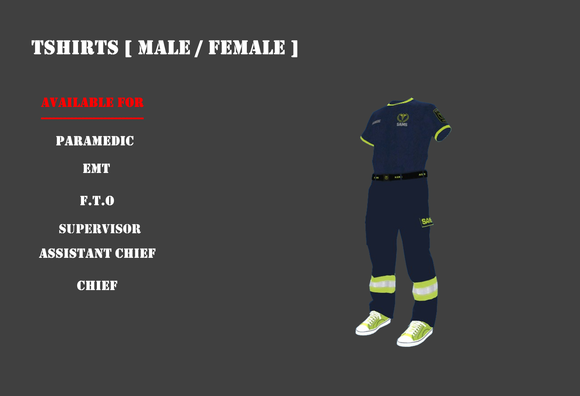 SAMS CLOTHING V1 [ MALE/FEMALE ]