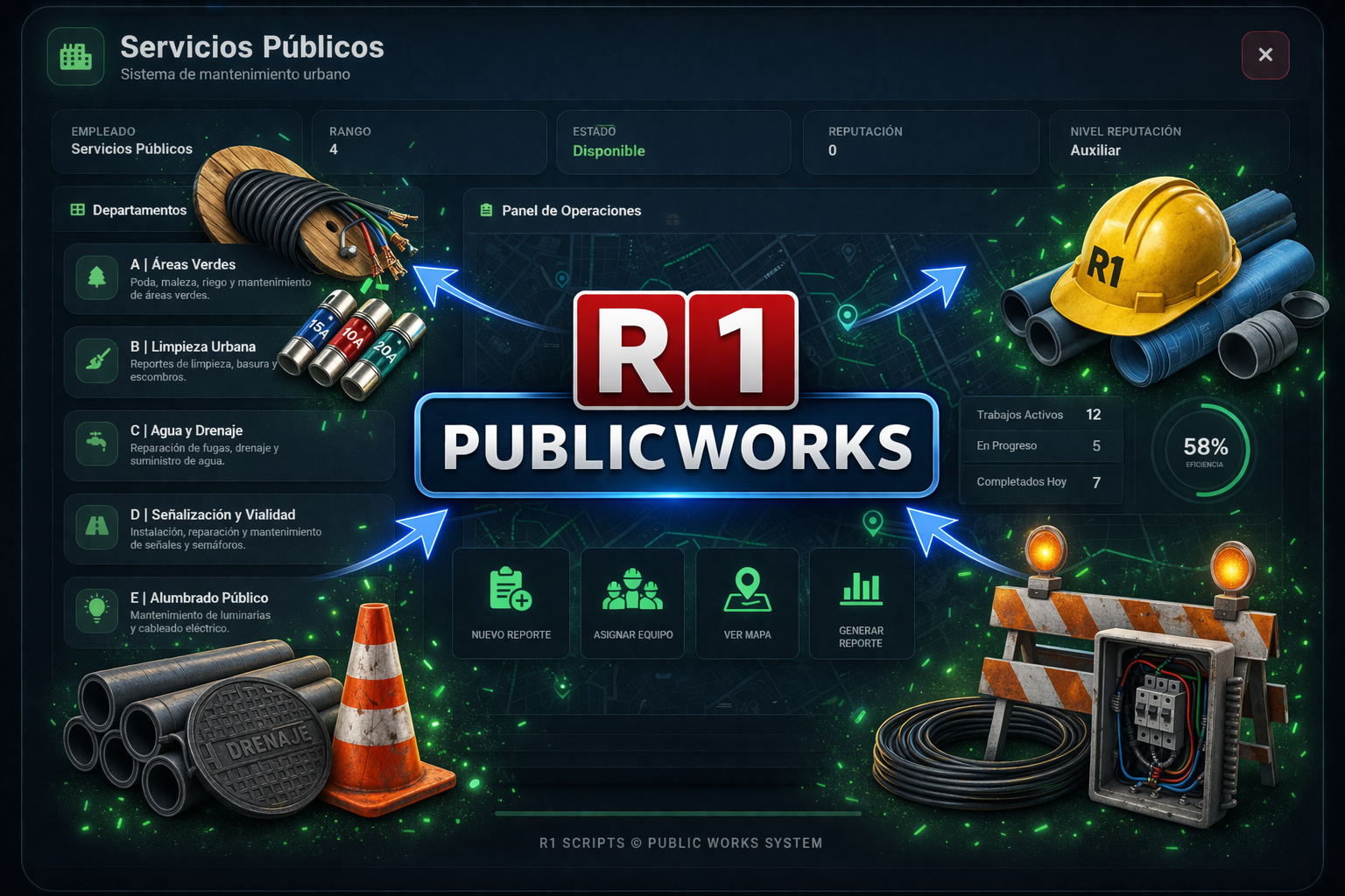 R1 PUBLICWORKS [ESX/QBCORE]