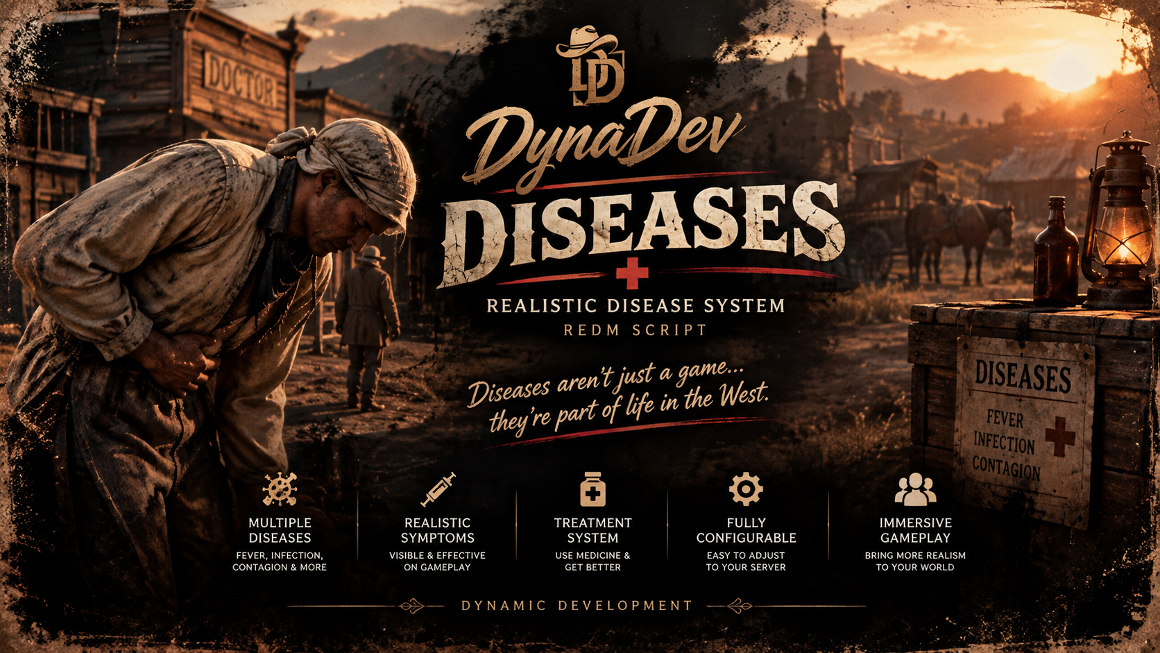 DynaDev Diseases - Advanced Disease & Sickness System