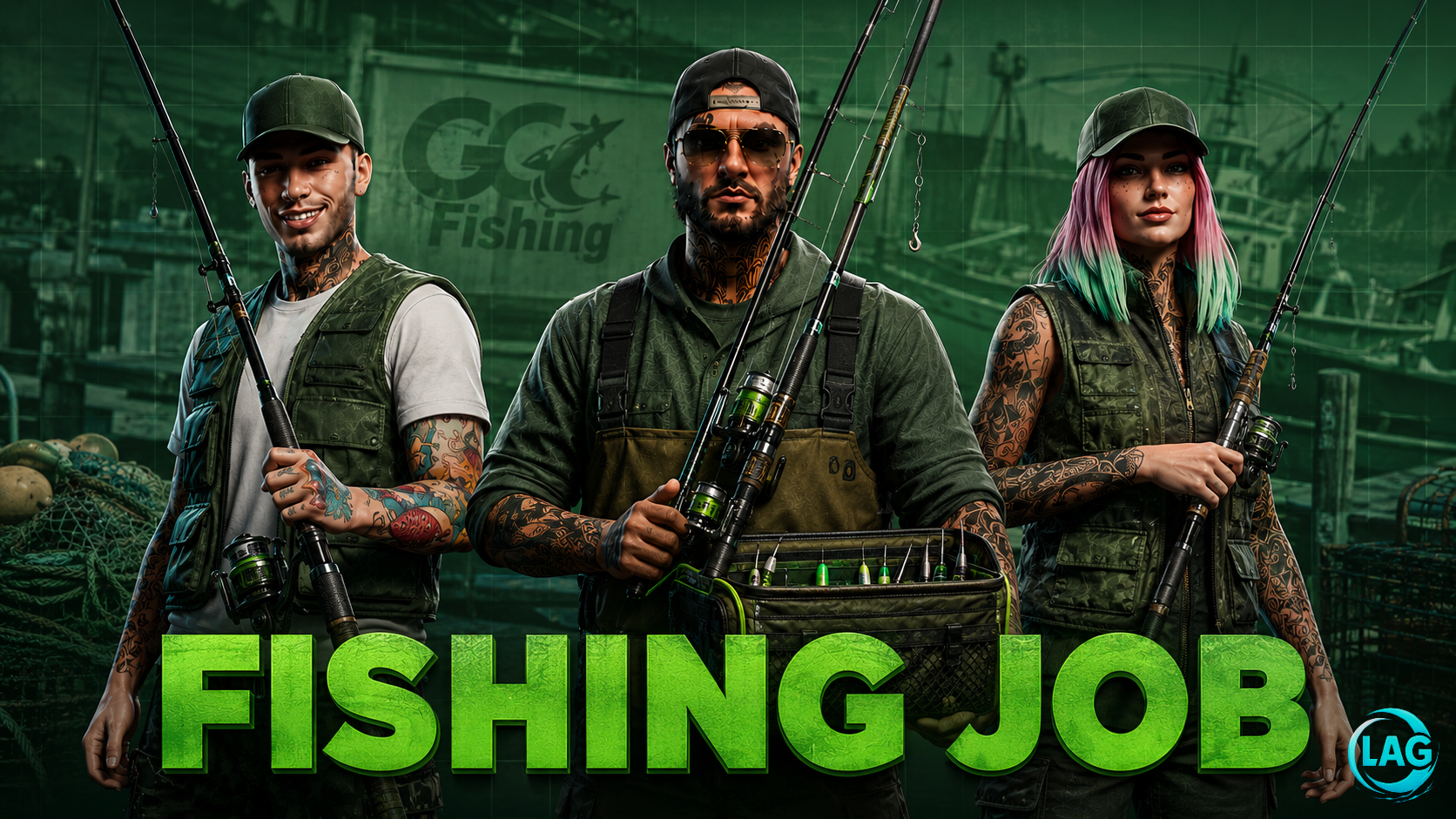 0Lag Fishing Job | [ESX,QB,QBOX]