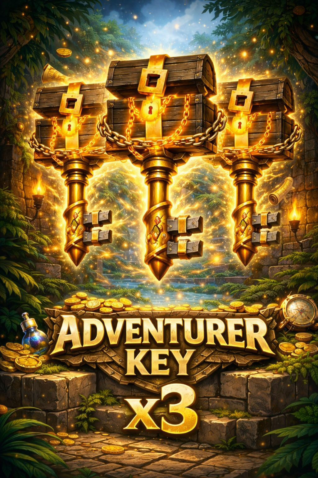 🔑 x3 Adventurer Keys