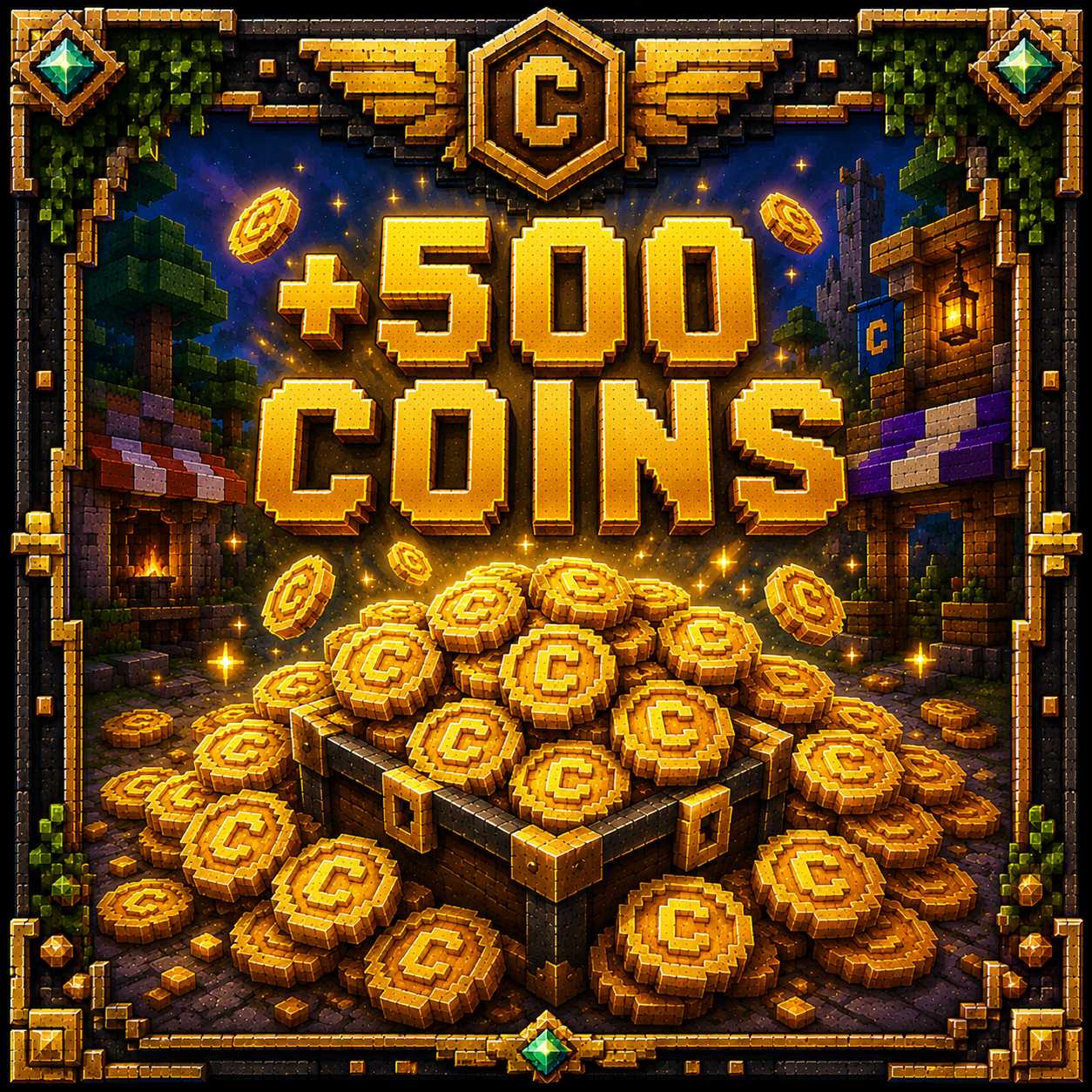 +500 COINS