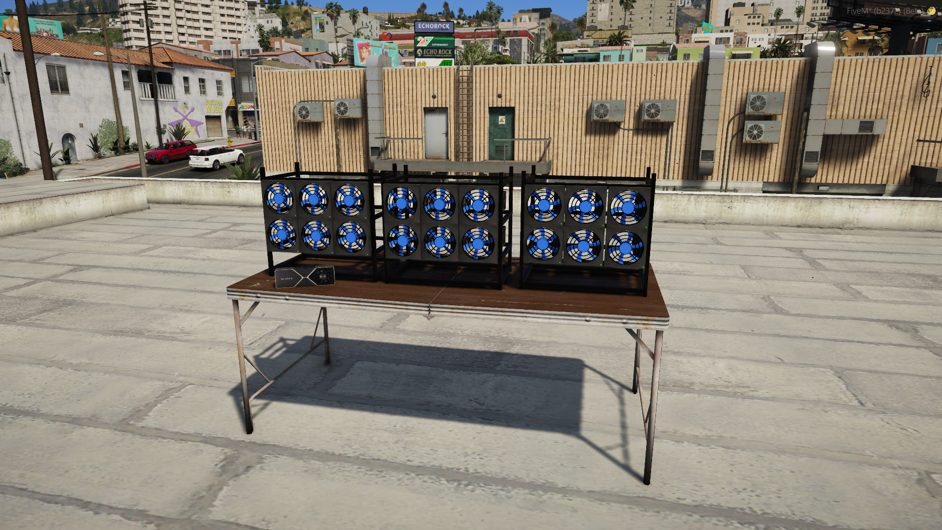 Crypto miner rack