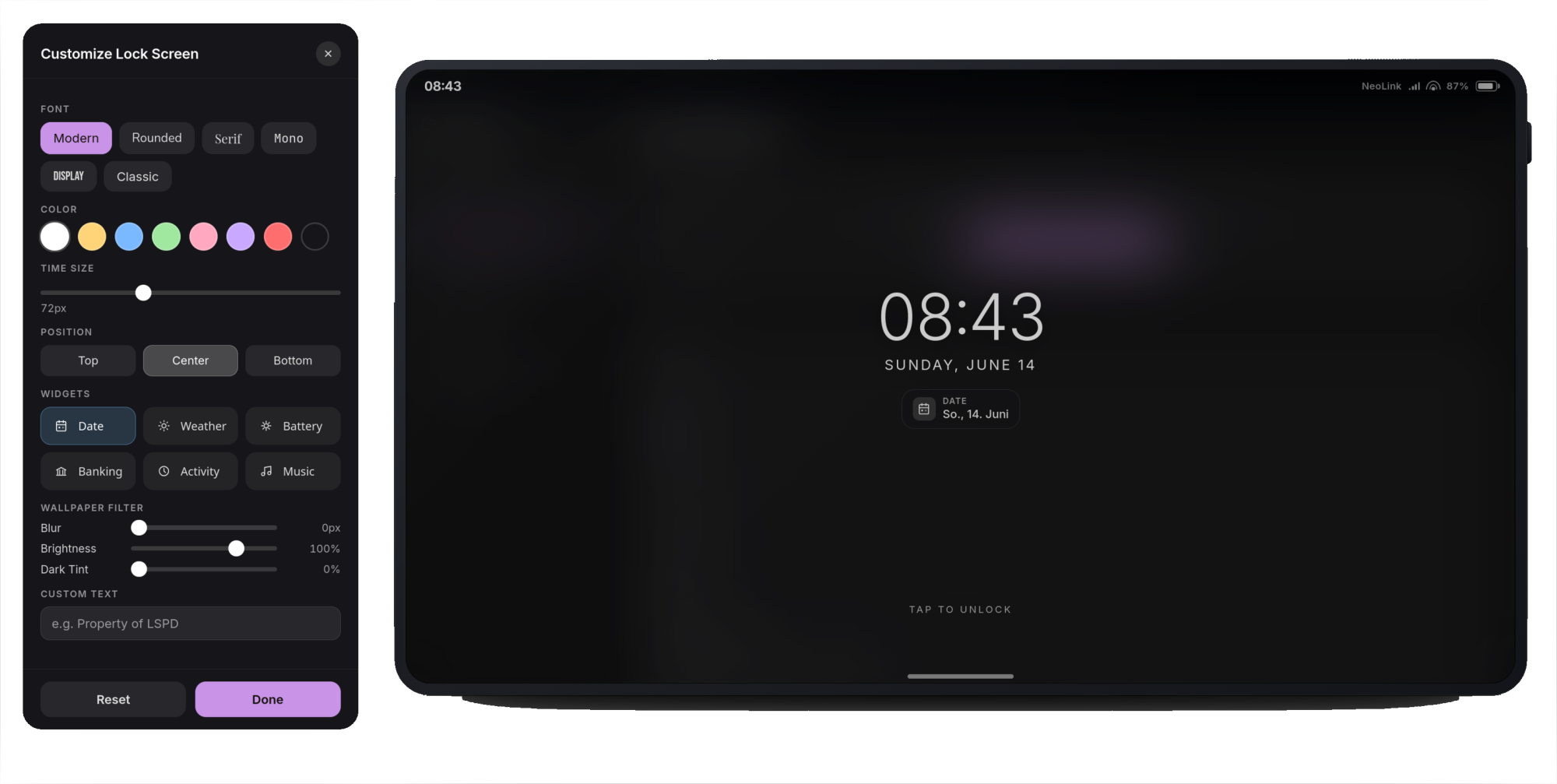 NeoScripts Tablet
