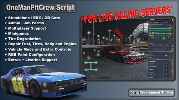 Race Pit Crew Script