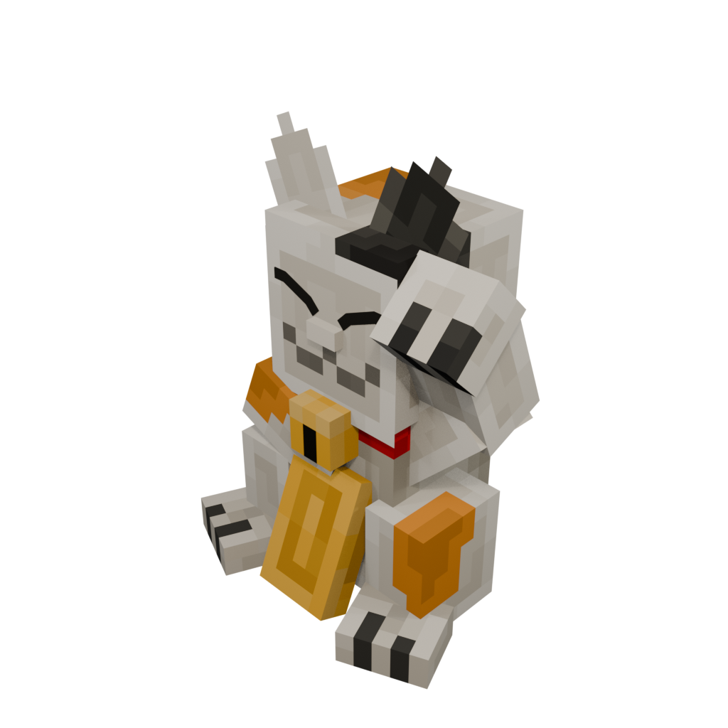 Lucky Cat — cosmetic Furniture v1 item on the NovaVoid Cat Civilization Minecraft server