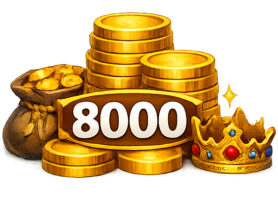 Coins 8000 (Best Value)