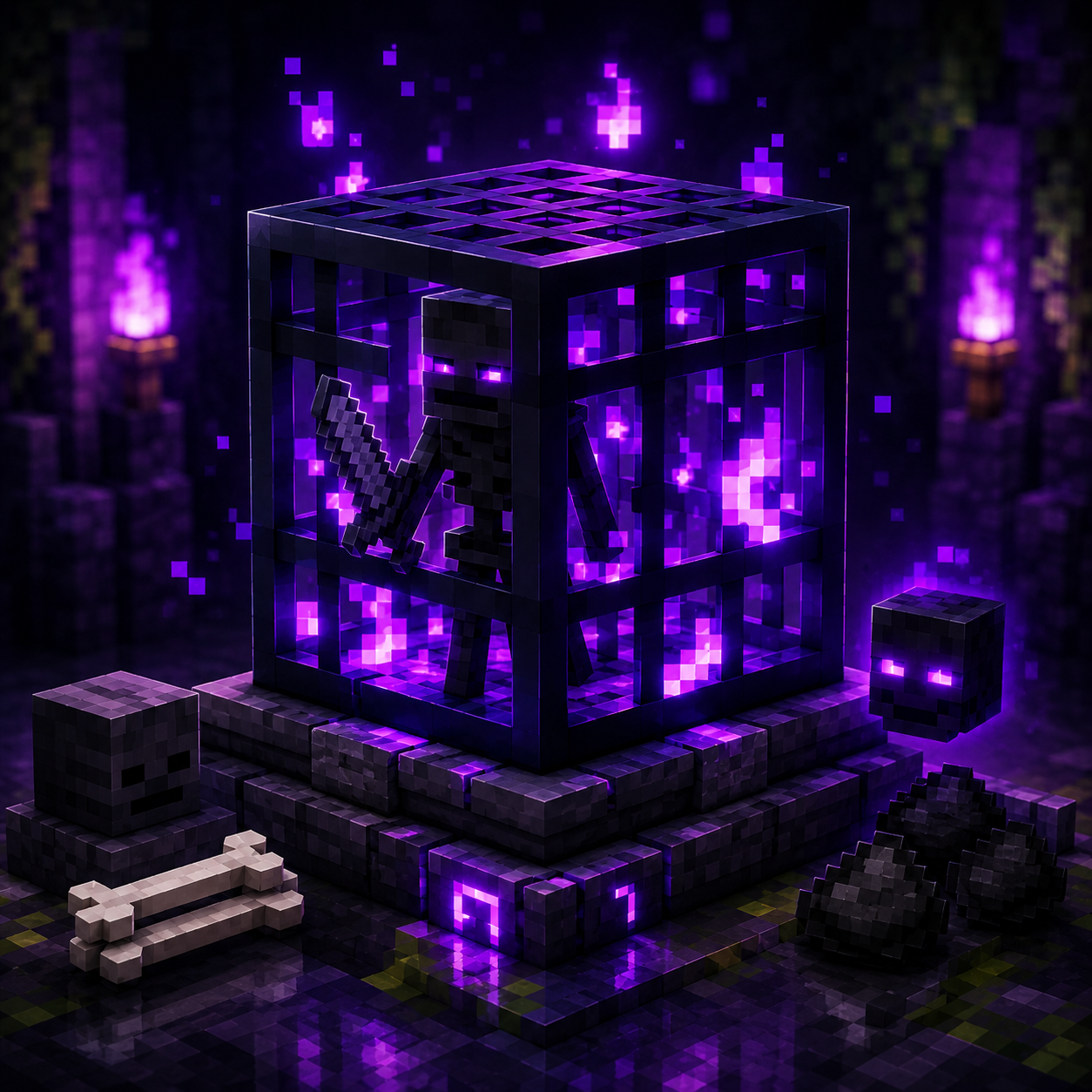 👾 Spawner de Esqueletos Wither