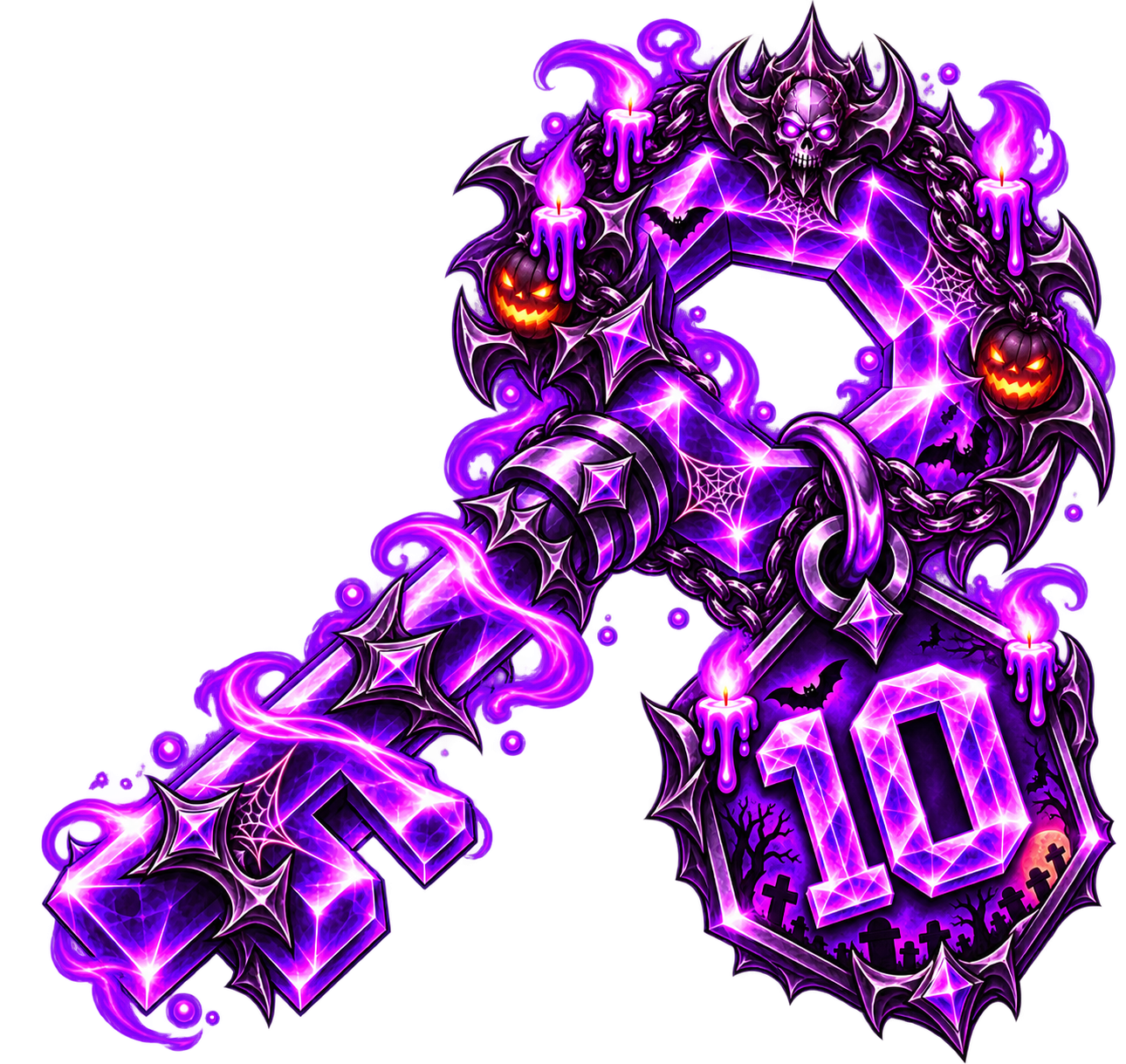 10x OP Halloween Keys