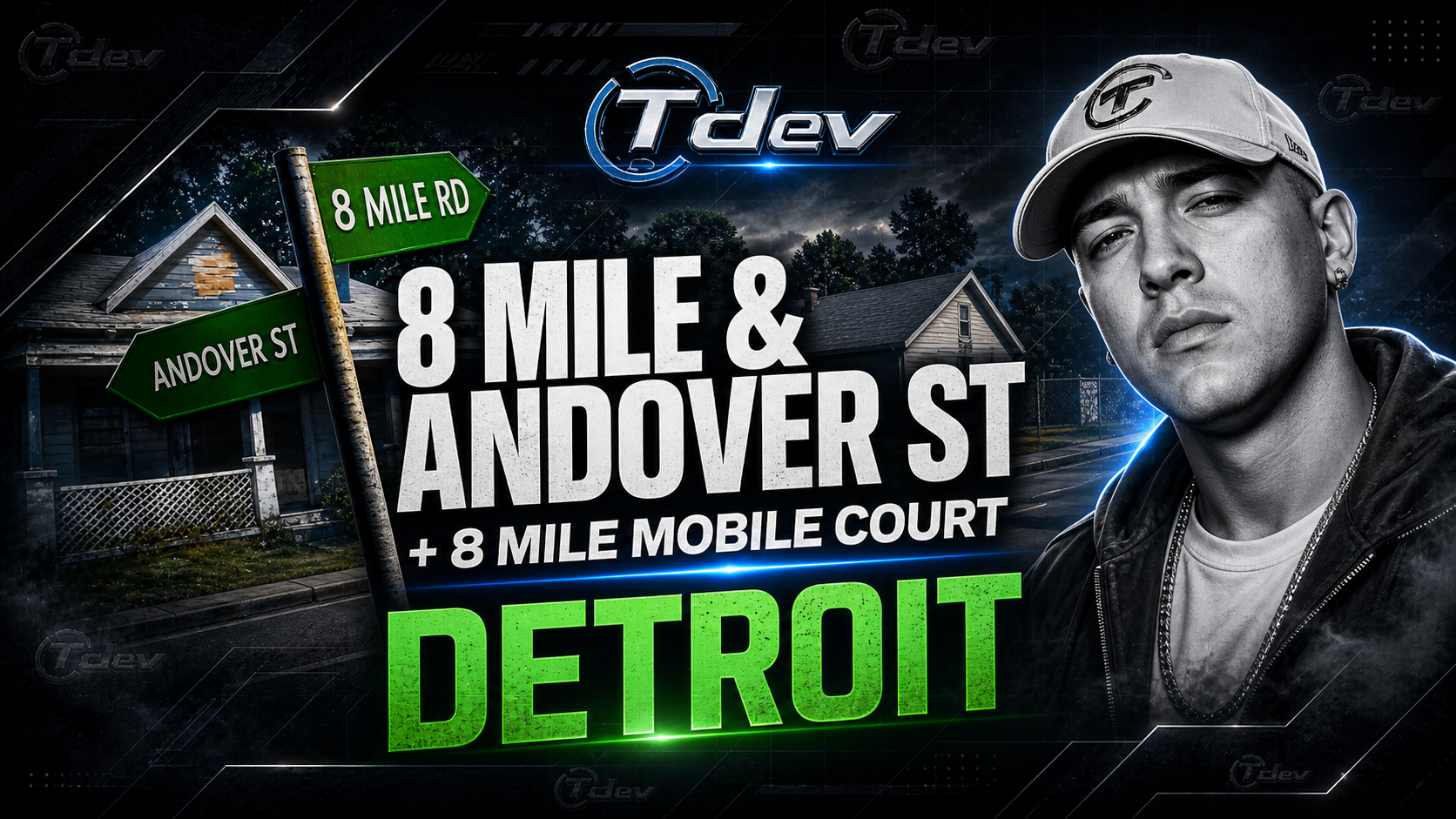 [DETROIT] 8 Mile Road + 8 Mile Mobile Court