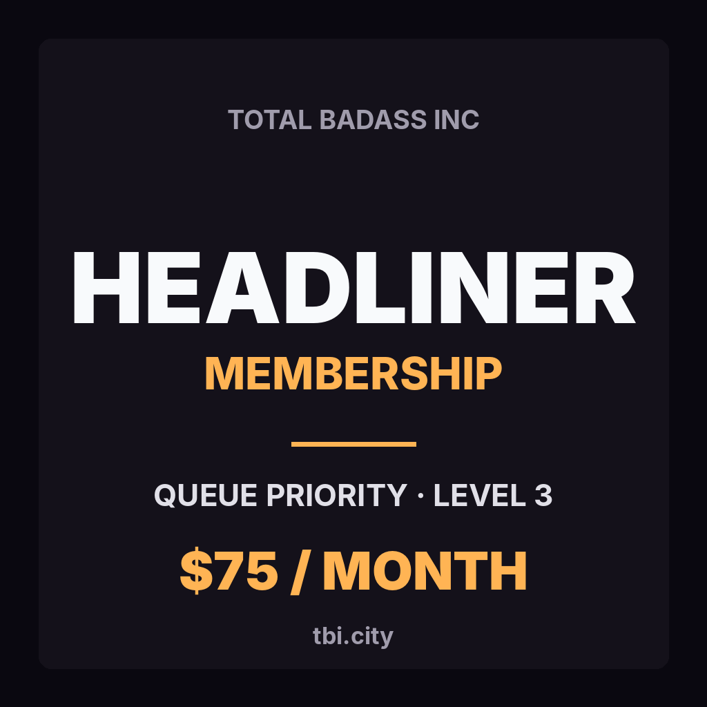 Headliner Membership