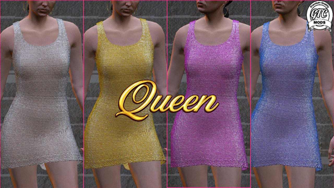 Female Icedout Bodycon Mini Dress (4 Colours)