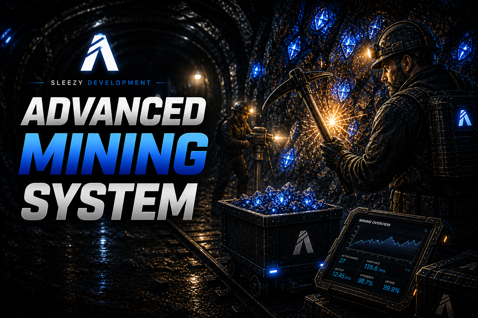 Sleezy Development • Advanced Mining System (ESX, QBCore, Qbox, & Standalone)