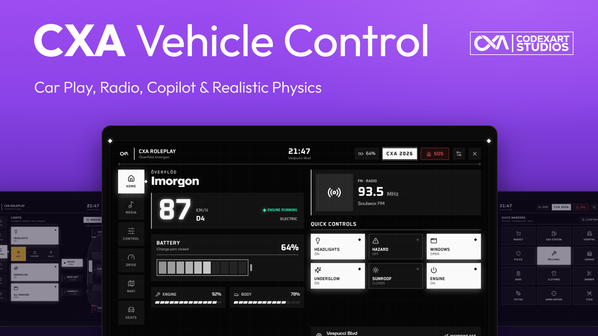 CXA Vehicle Control Script Escrow