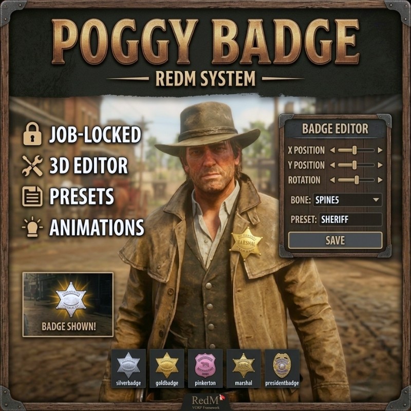 Poggy's Badge | 3D Badge Editor & Display System