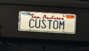 Custom License Plate
