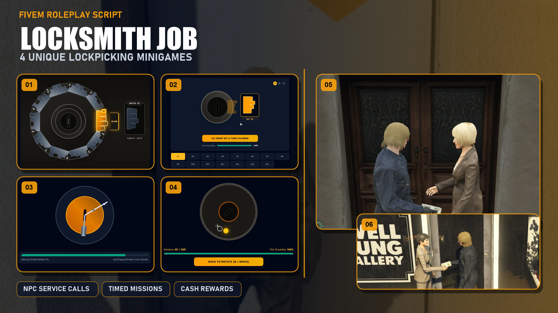 Fivem Locksmith Job | ESX, QbCore, Qbox