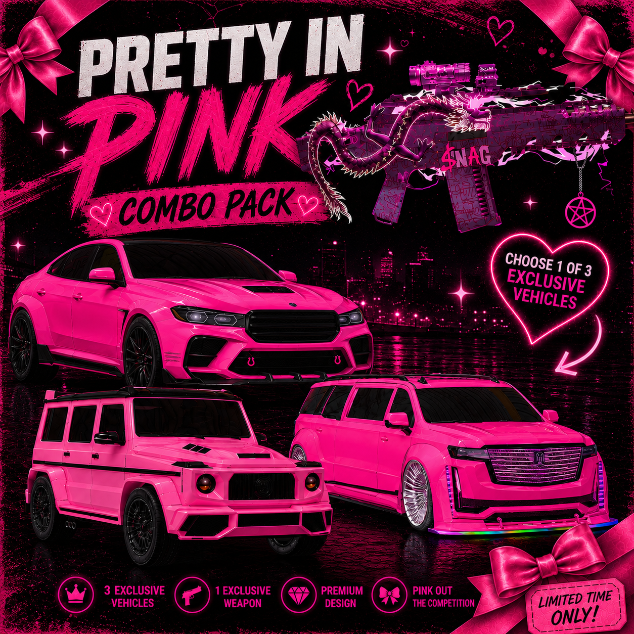 Pretty  Pink  - Combo Pack