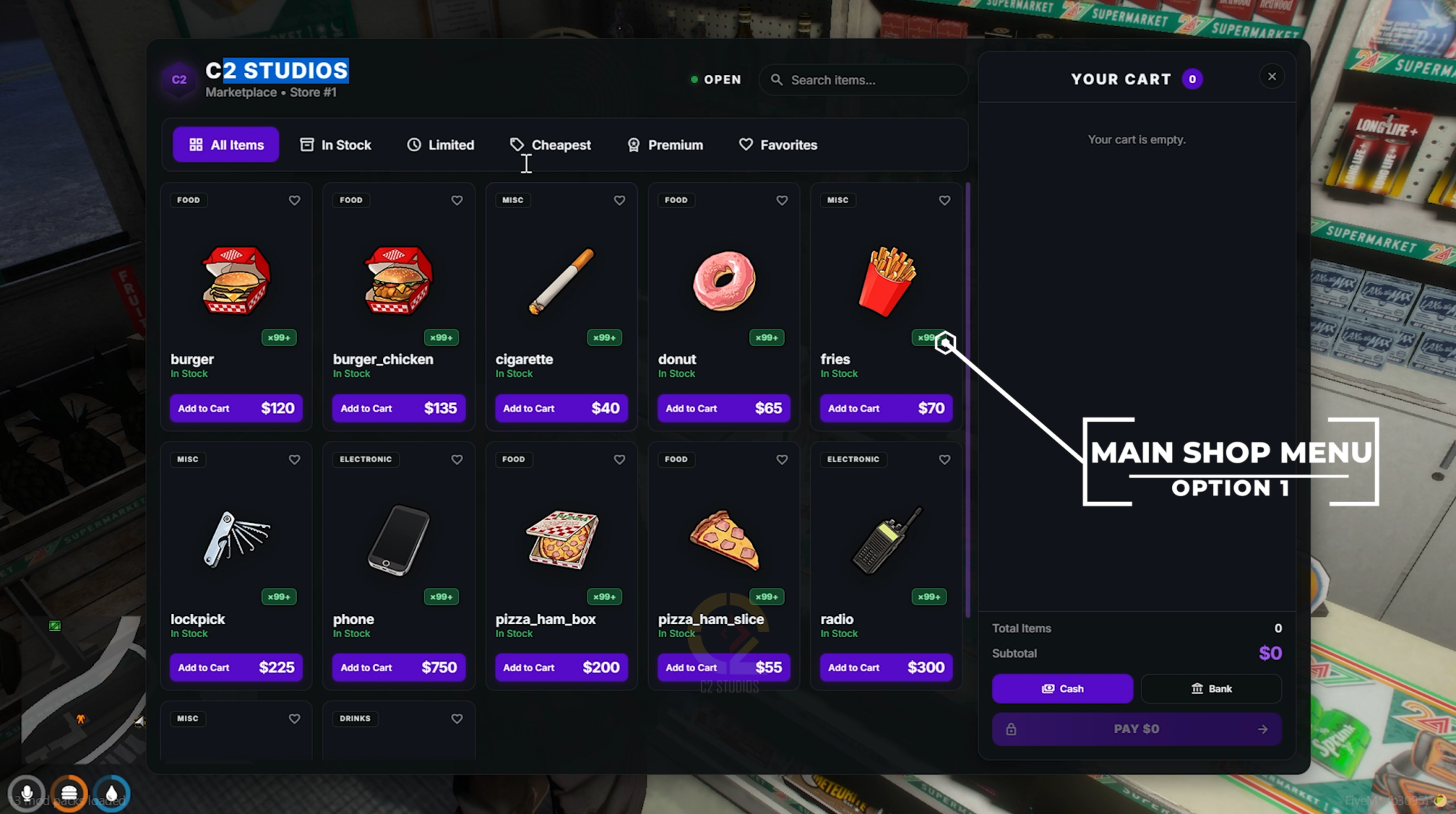 Advanced Player Owned Stores