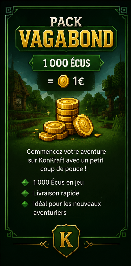 💰 Pack Vagabond — 1 000 Écus —