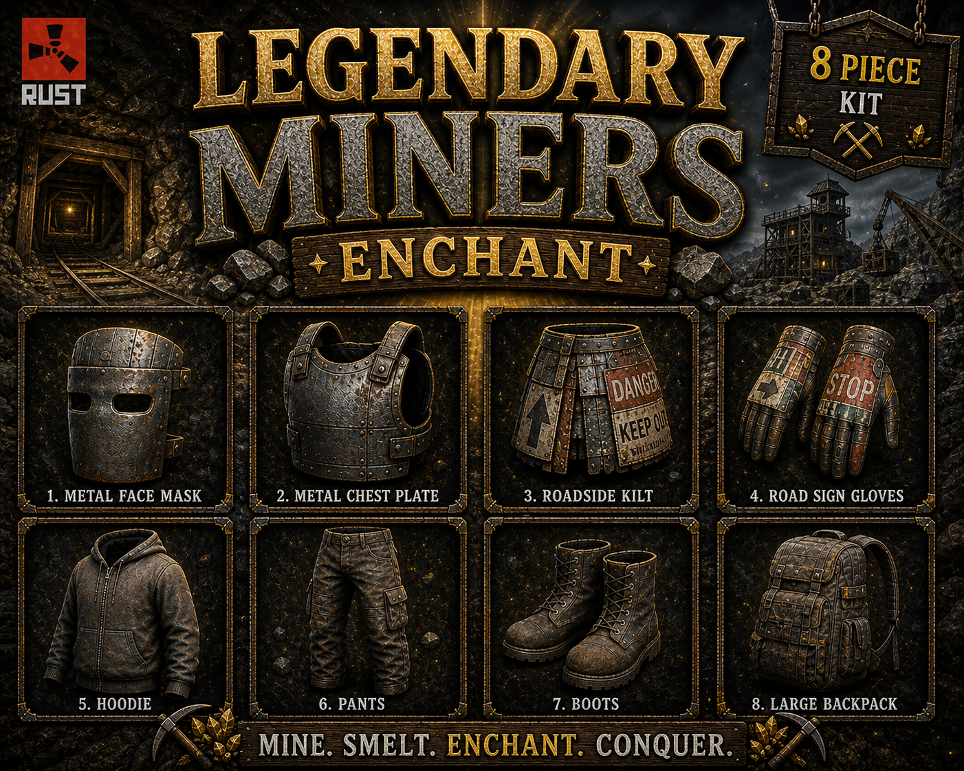 MINERS - Legendary Enchanted Set