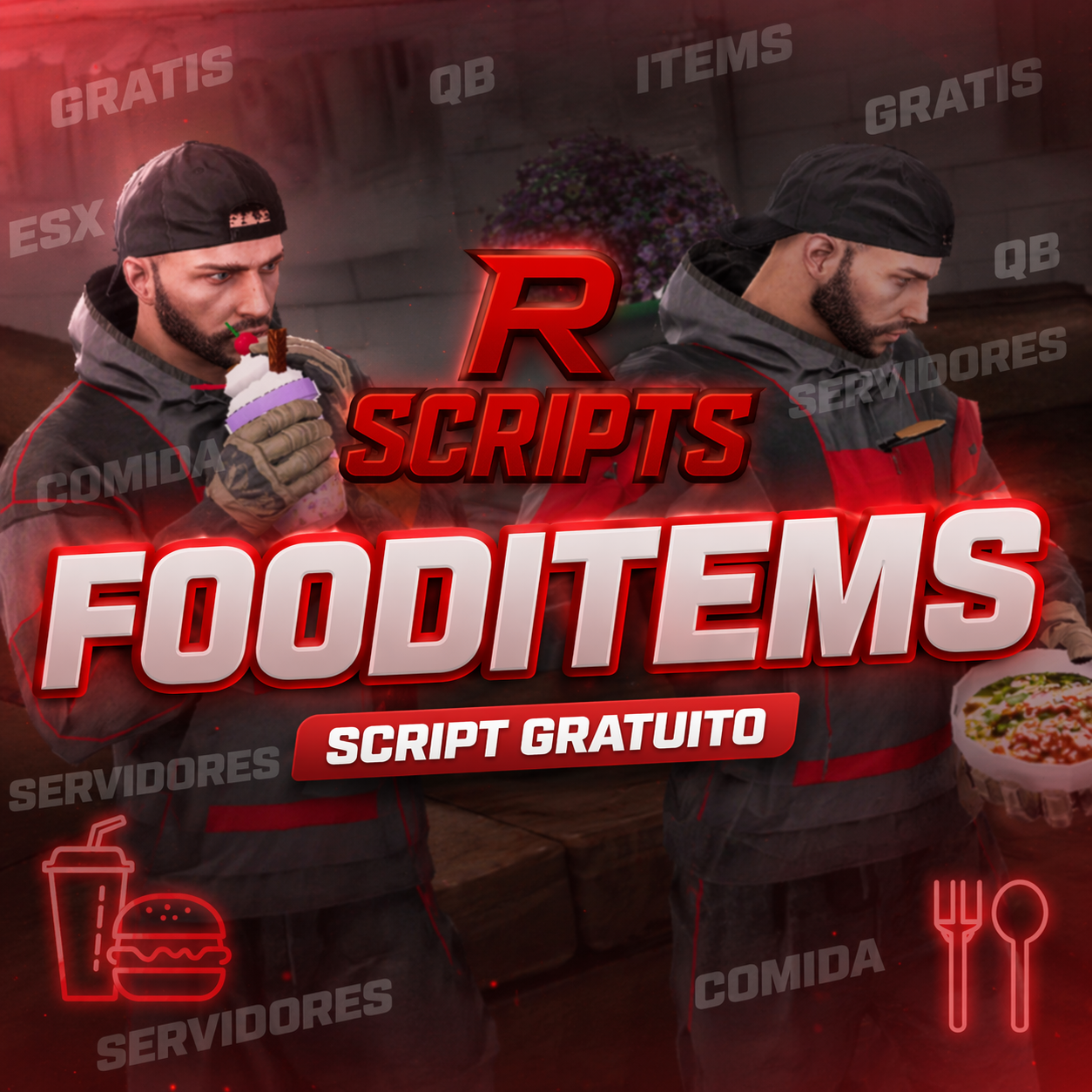 R1 FOODITEMS [ESX - QBCORE]