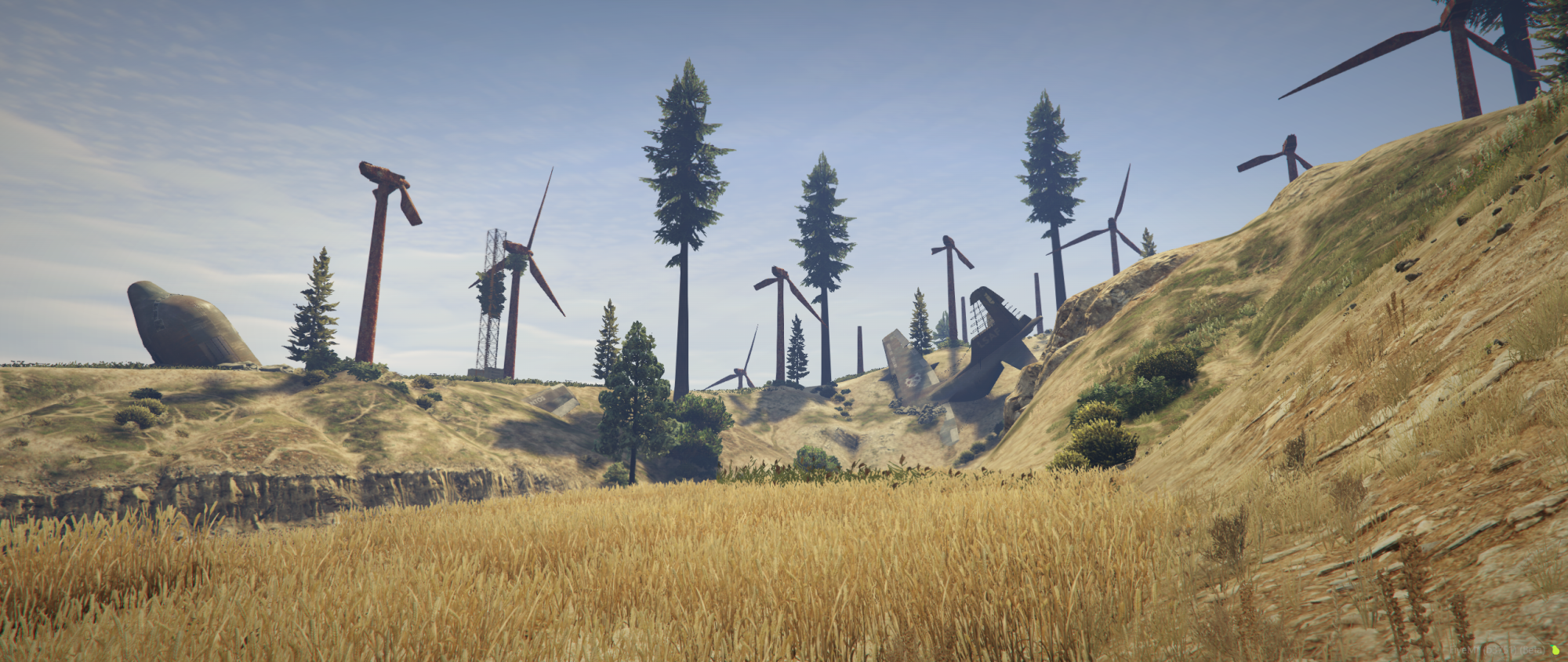 Destroyed Wind Farm | Post-Apocalyptic Map