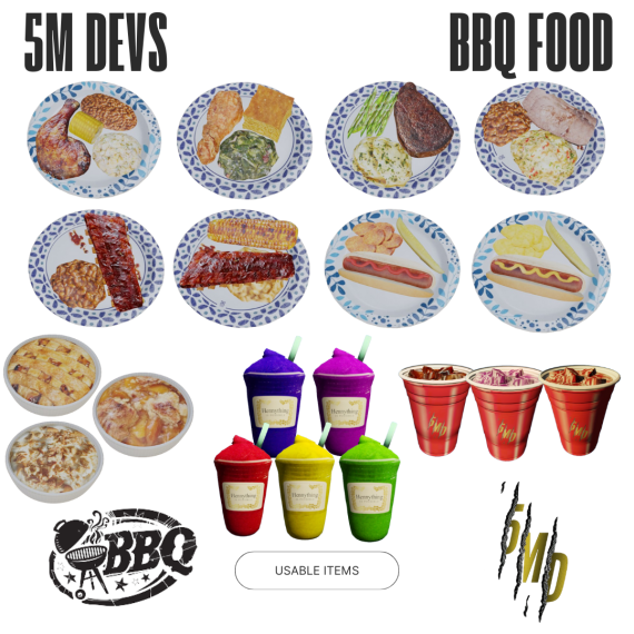 BBQ Food Usable Items - ESX - 5M Devs by Lex420