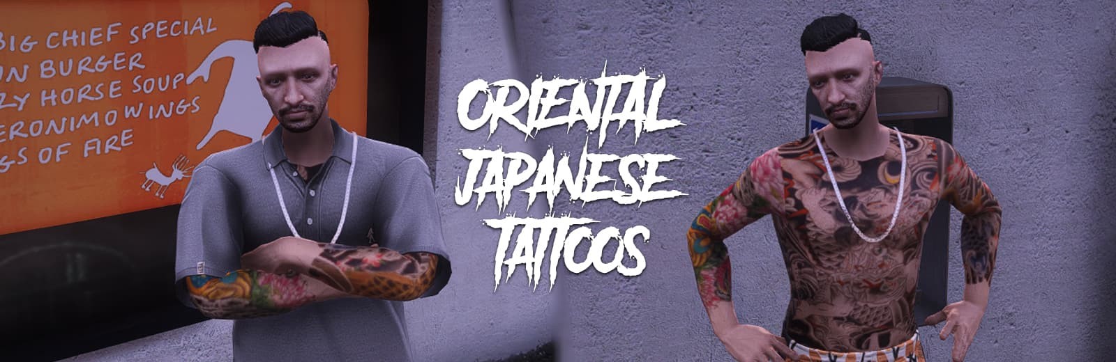42 Japanese/Gang/Oriental Tattoos [ADDON]