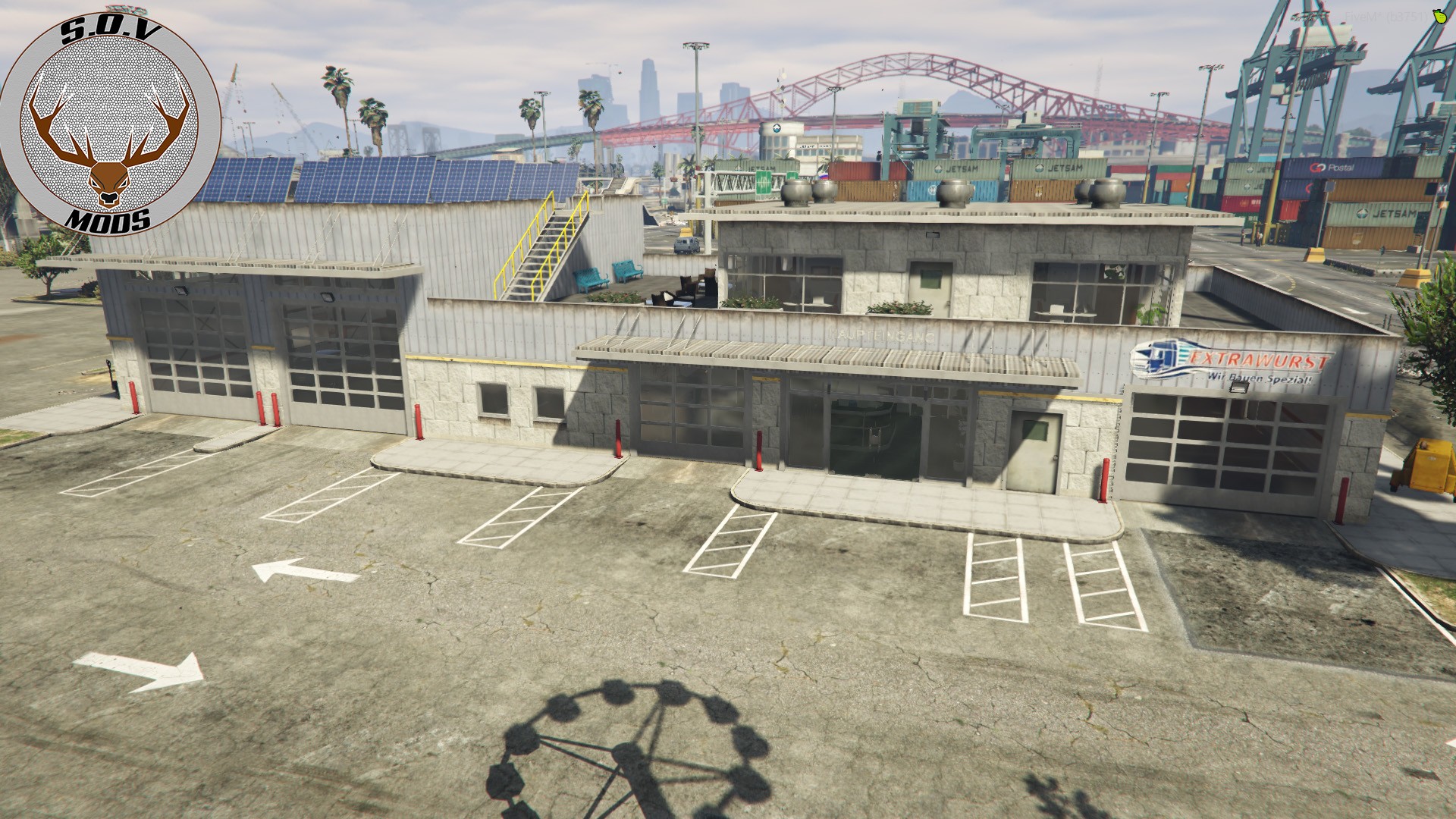 Logistics Truck Service Yard