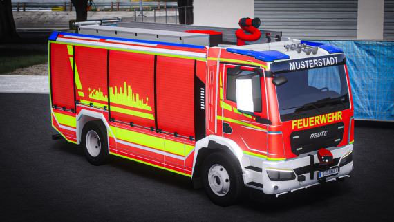 Brute Pumper Truck TLF4K Dual Cannon - NON-ELS