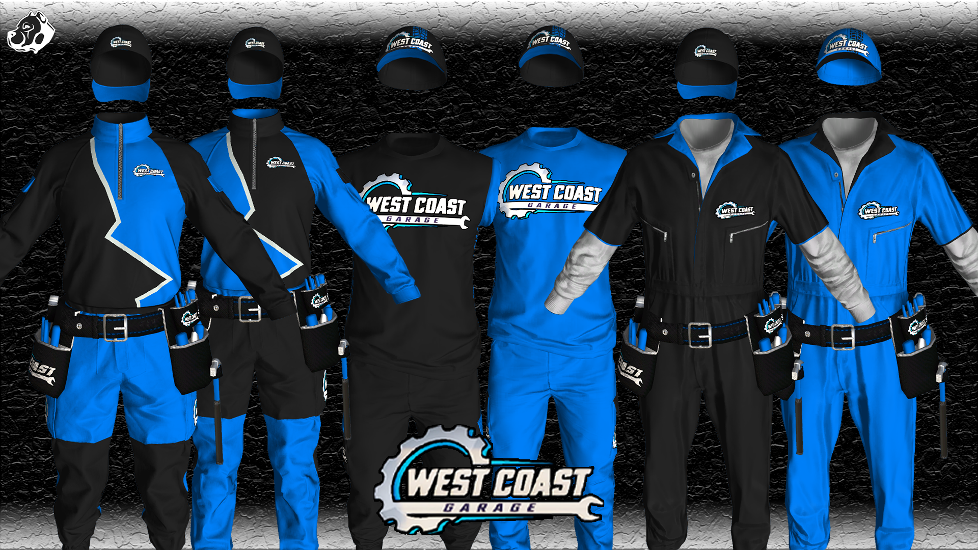 West Coast Garage Mech Bundle | Fivem Mechanic Clothing