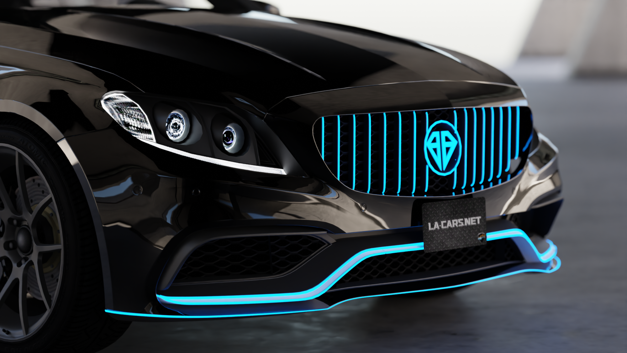 Benefactor Veloce Animated Lights view 3