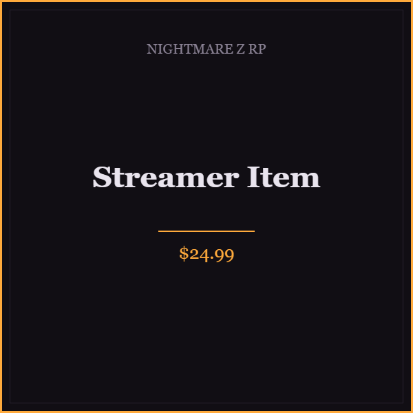Streamer Item