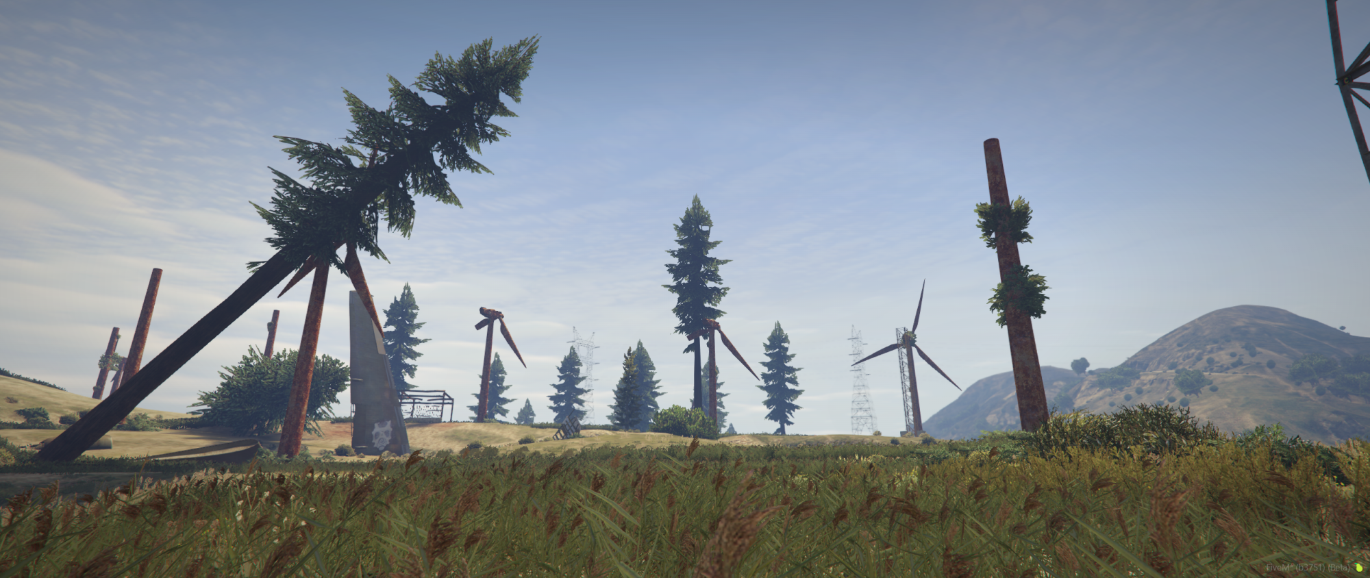 Destroyed Wind Farm | Post-Apocalyptic Map