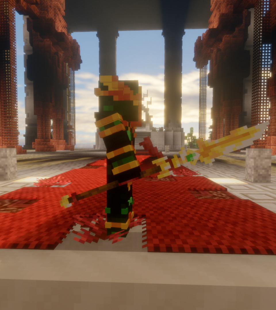Golden Knight spear