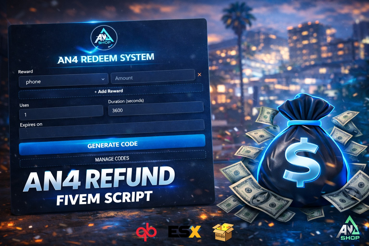 AN4 REFUND SYSTEM [QB / QBOX / ESX]