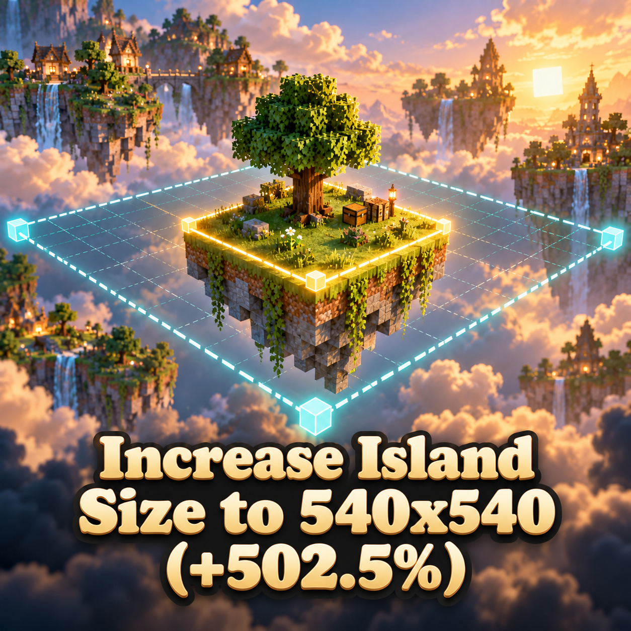 Increase Island Size to 540x540 (+502.5%)