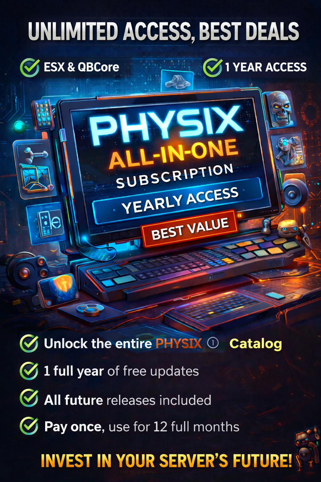 🔥 PHYSIX ALL-IN-ONE SUBSCRIPTION – YEARLY ACCESS (BEST VALUE) 🔥